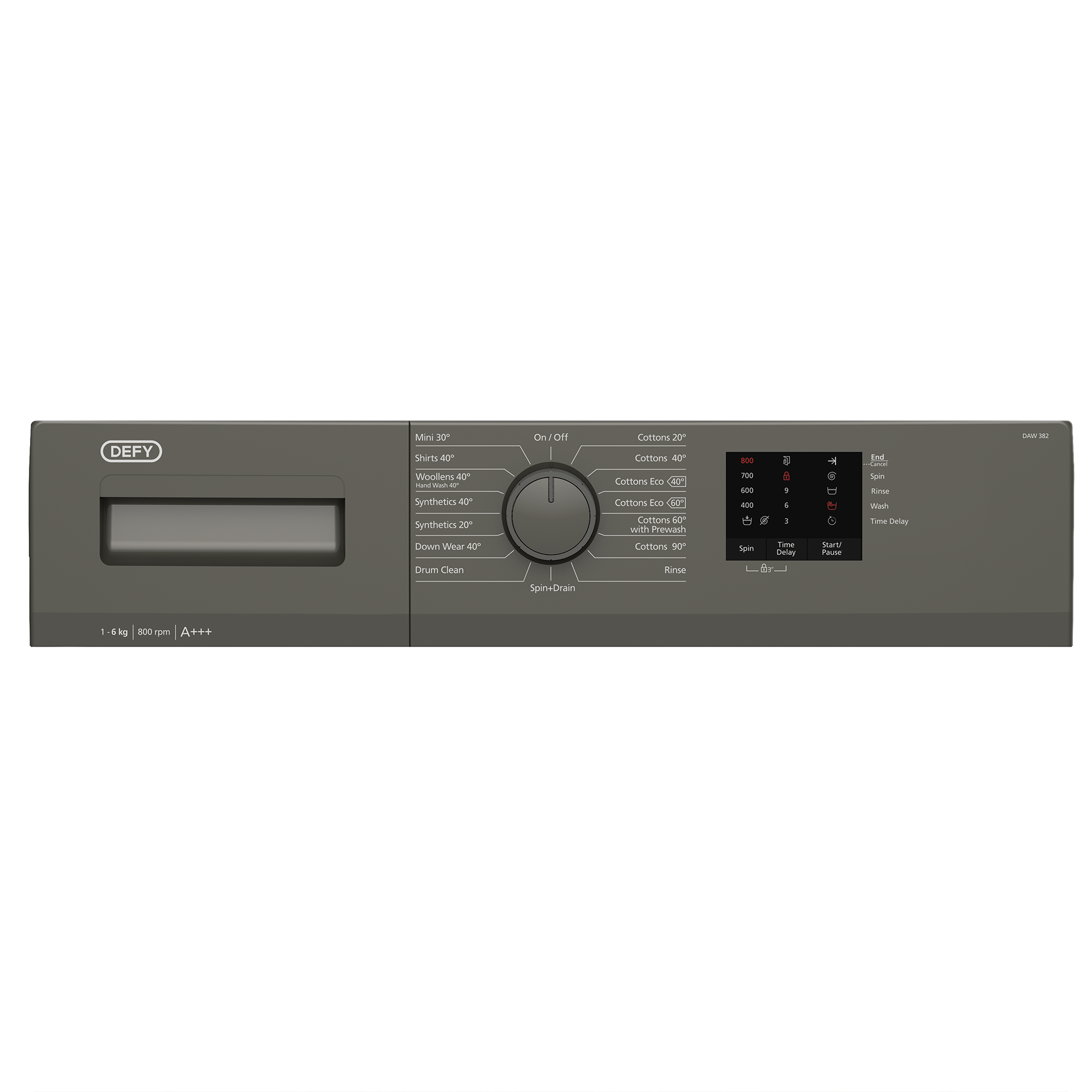 DAW382 Freestanding Washing Machines (FrontLoading) DEFY