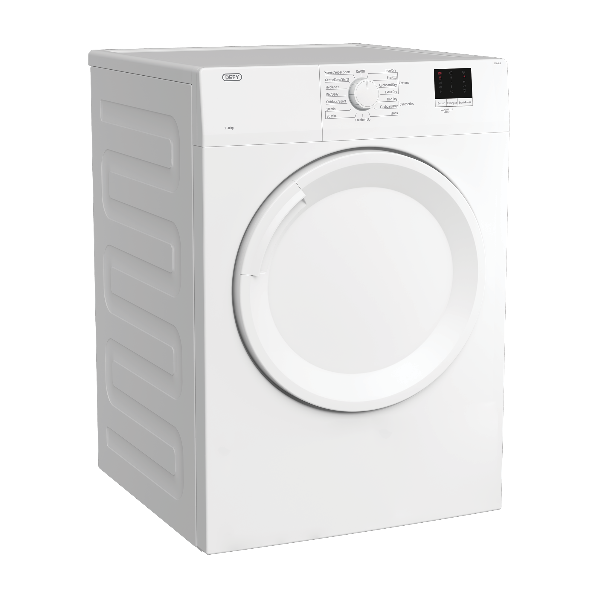 DTD 316 Tumble Dryers (Vented) DEFY