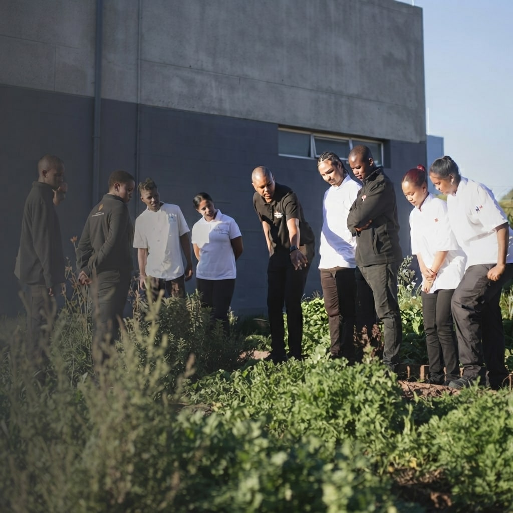 Franschhoek Hospitality Academy and Learning Centre students