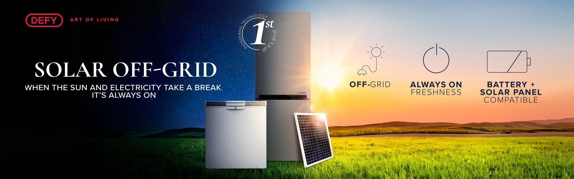 Defy Solar Off-Grid Fridge & Freezer | Save Energy & Keep Food Fresh